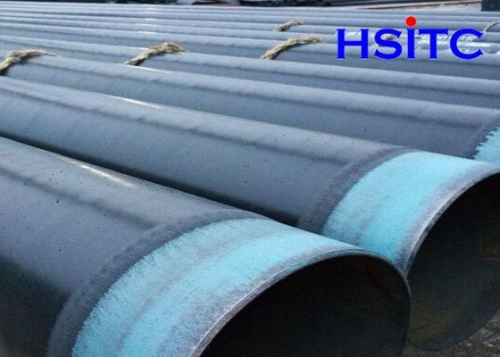 Din30670 3000mm أنابيب الفولاذ مضادة للتآكل ثلاث طبقات PP