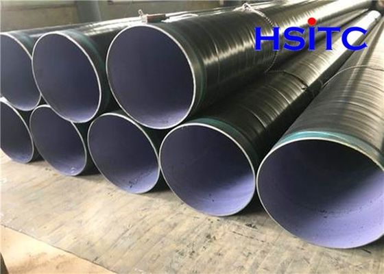 Din30670 3000mm أنابيب الفولاذ مضادة للتآكل ثلاث طبقات PP