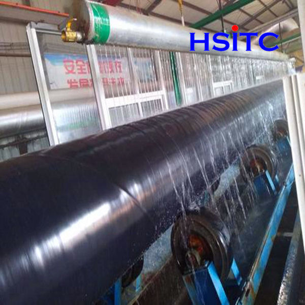 Din30670 3lpe X42 قوس مزدوج مغطى أنابيب لحام 508 MM 0