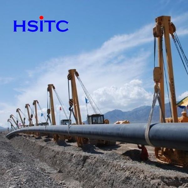 Din30670 3000mm أنابيب الفولاذ مضادة للتآكل ثلاث طبقات PP 0